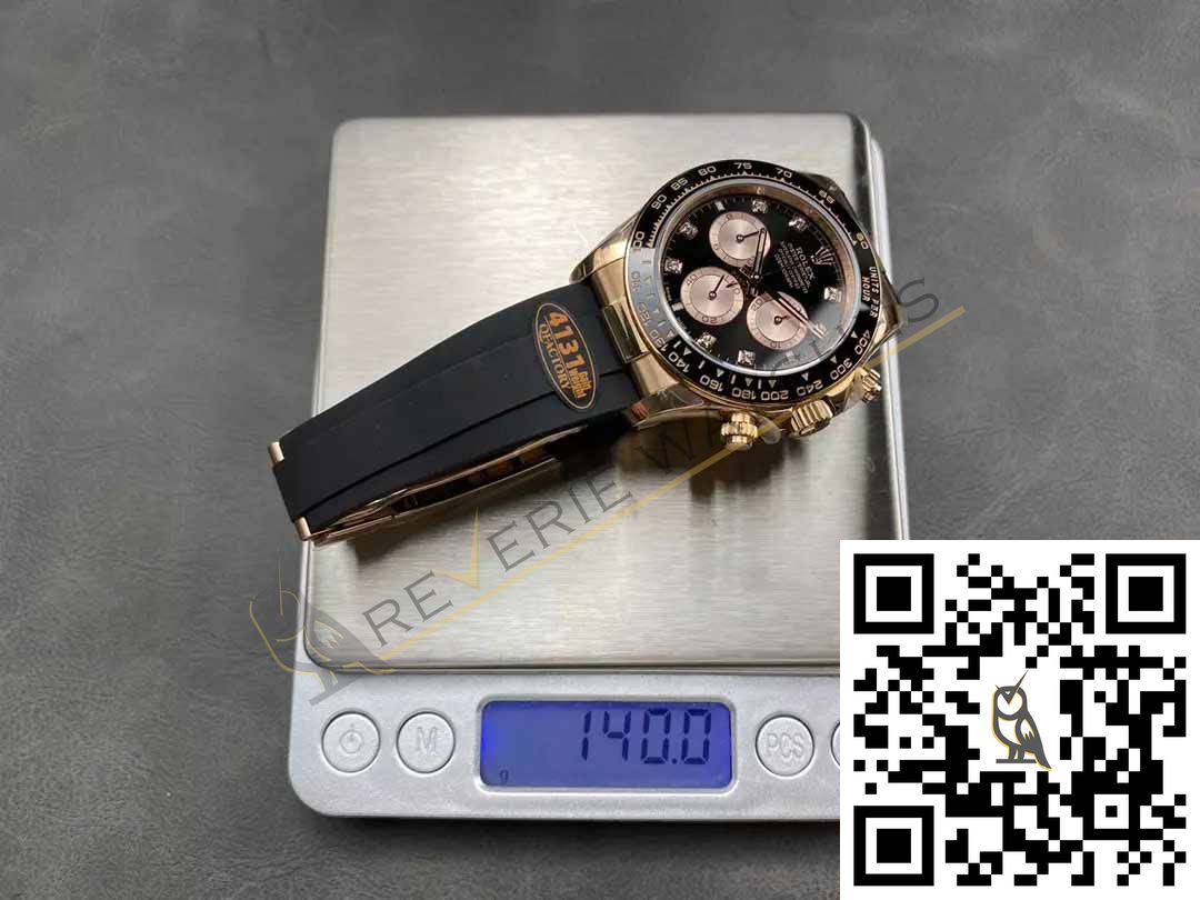 Rolex Cosmograph Daytona m126515LN 4131 Movement Black Dial Rose gold - Image 9