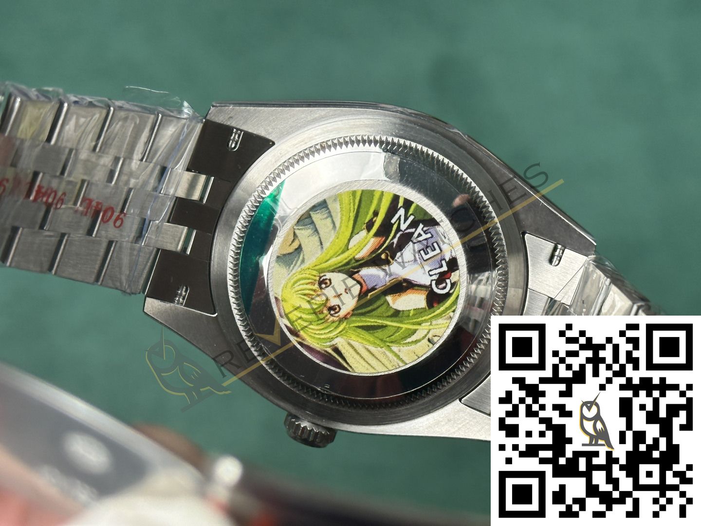 Custom Made Moissanite Bezel Rolex Datejust 36MM Stainless Steel Mother-Of-Pearl Dial - Image 5